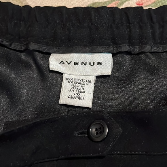 AVENUE Size 20 Trouser NO Pocket Slim Flatfront Elastic-Insert Stretch $89 NEW - Picture 13 of 16